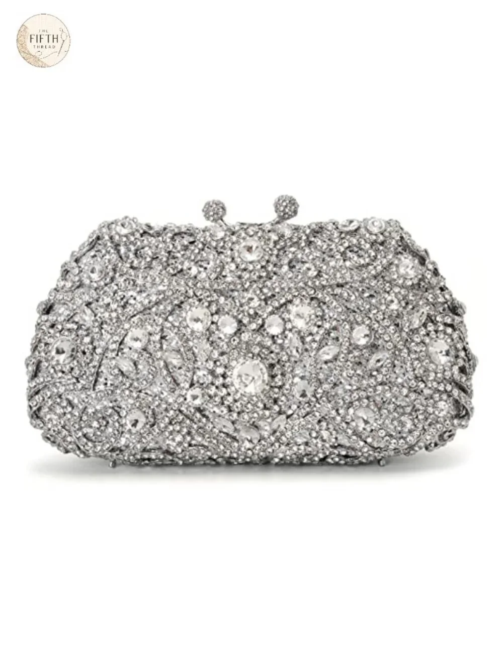 Sparkling Rhinestone Clutch Evening Bag for Women with Chain Strap